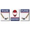 Big Dot of Happiness Shoots and Scores - Hockey - Kids Bathroom Rules Wall Art - 7.5 x 10 inches - Set of 3 Signs - Wash, Brush, Flush
